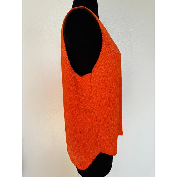 Ralph Lauren Bright Orange Beaded Tank Top - Picture 15 of 16